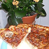 recette Tarte aux champignons