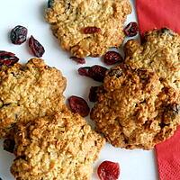 recette Cookies ‘petit-déjeuner’ aux cranberries