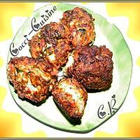 recette Boulettes de poulet et courgettes