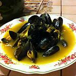 recette Moules aux curry et gingembre inspiration asiatique