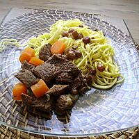 recette boeuf aux carottes et raisins secs