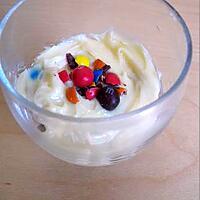 recette Verrine MMs, cookie, chocolat blanc