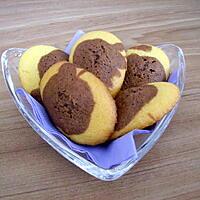 recette madeleines mi-choco