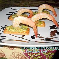 recette Crackers exotiques aux crevettes