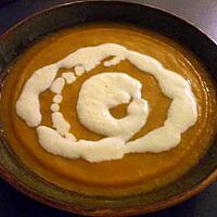 recette Velouté de courge à la crème fraîche....