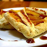 recette Tarte express aux mangues sauce caramel