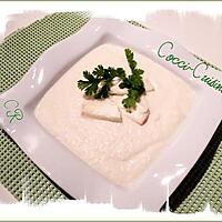 recette Créme de chou fleur et  lamelles de gorgonzola mascarpone