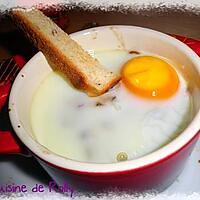 recette Oeufs cocottes champignons et noisettes