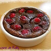 recette Gratin chocolat framboises