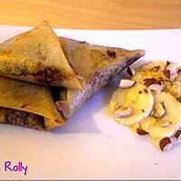 recette Bricks banane, chocolat, noisettes