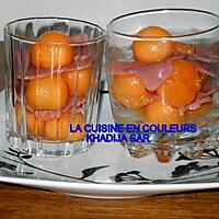 recette Verrines sucrèes-salèes(melon-jambon)