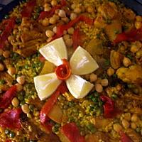 recette " Arroz Mixto... con pollo y magro .."...(...Riz ...au Porc et au Poulet...)