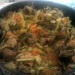 recette Carry de poulets et sa farandole de choux et carottes.