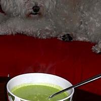 recette VELOUTE DE PETITS POIS A LA MENTHE