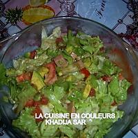 recette salade de crudités et de luncheon au poulet