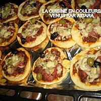 recette mini-pizzas au jambon