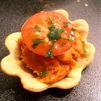 recette tartelette soubressade-tomate cerise