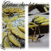 recette Gâteau chocolat pommes