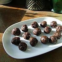 recette Truffes aux raisins secs