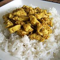 recette Poulet au curry et a la banane