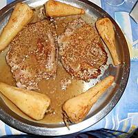 recette Cotes de porc a la moutarde de meaux et panais glaçés