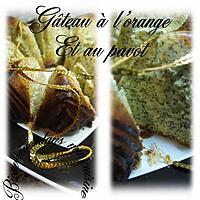 recette Gâteau à l'orange et au pavot