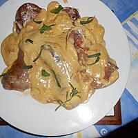 recette Rognons de porc a la moutarde et a l estragon.