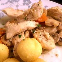 recette poulet aux champignons