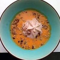 recette Velouté de potiron et son émulsion de chataîgne