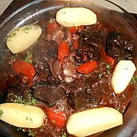 recette Daube de joues de boeuf au vin rouge