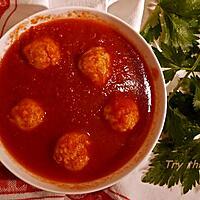 recette Boulettes parmesan pour soupe