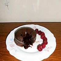 recette Moelleux au chocolat au coeur tout coulant!!!!!!!