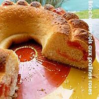 recette Couronne des rois aux pralines roses