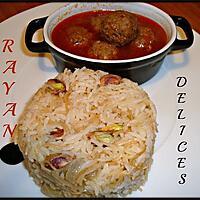 recette Daoud Bacha et Riz Vermicelle Pilaf