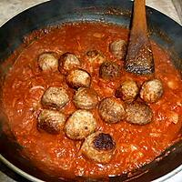 recette boulettes à la tomate