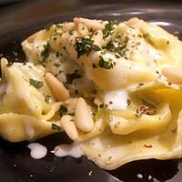 recette tortellinis au basilic et pignons de pin