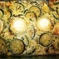 recette Gratin de courgettes au chèvre