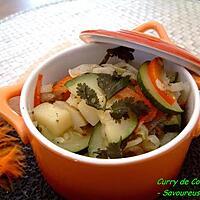 recette Curry de Courgettes