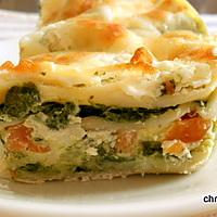 recette Lasagnes épinards-chèvre, carotte-courgette