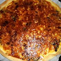 recette QUICHE AUX POIVRONS  ET COURGETTES!