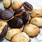 recette Madeleines chocolat noir et oranges confites