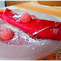 recette Crêpes, chantilly framboise & fraise Tagada ®