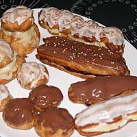 recette Choux et éclairs (garniture, crème, glaçage, chantilly, caramel, pièce montée....)