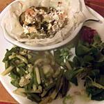 recette saumon en papillote  sauce yaourt