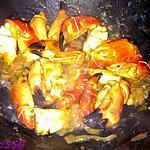 recette Pinces de crabe caramélisées à l'oignon confit