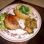 recette Cuisses de canard confites,avec pommes de terre au four
