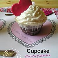 recette Cupcakes Chocolat Gingembre & Chantilly pour la Saint Valentin