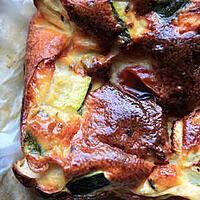 recette La quiche sans pâte courgette, feta et tomates cerise