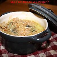 recette Gratin de Noix de St Jacques sans gluten et sans lactose