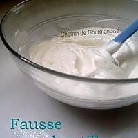 recette Fausse chantilly